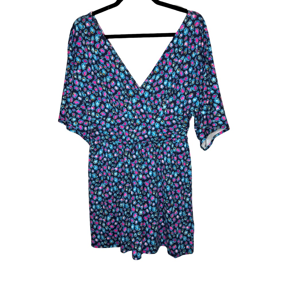 Lilly Pulitzer Parigi‎ Knit Skort Romp Seabreeze Blue Low Tide Navy Spotted M
